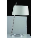 Table Lamp with Hollow Base and Tapered Column